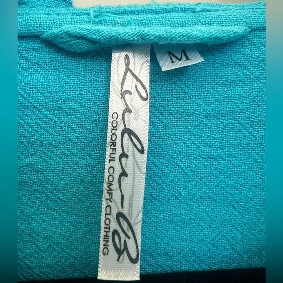 Lulu-B Turquoise Zip-Up Hoodie - Picture 4 of 6